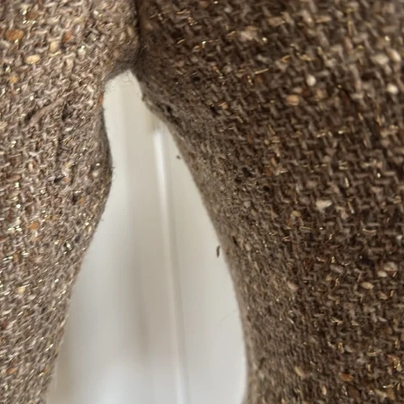 Chanel Vintage Taupe Wool Blend Tweed Jacket SZ FR 38 - Picture 10 of 14